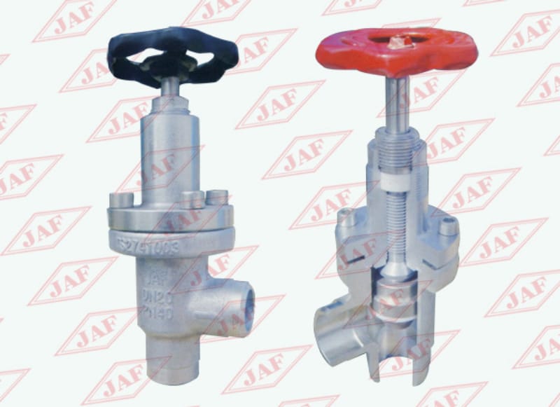 對(duì)焊直角截止閥J64F（B）-25(40）、對(duì)焊直角節(jié)流閥L61F(B)-25(40）